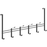Metaltex Črn kovinski obešalnik za vrata 45 cm Lava - Metaltex Cene