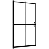  Sklopiva pregrada za tuš ESG 100 x 140 cm crna | shoptok.hr