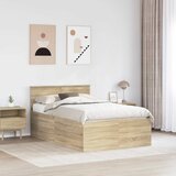  Krevetna konstrukcija s uzglavljem Sonoma hrast 120 x 190 cm | shoptok.hr