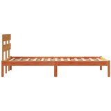  Krevetna konstrukcija Smeđa 100 x 200 cm Čvrsto borovo drvo | shoptok.hr