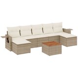 Maison Chic Seti vrtnega pohištva - Vrtna garnitura - Vrtni pohištvo set 8-delna z blazinami bež poli ratan, (21799121) | Shoptok.si