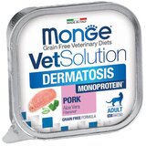 Monge vetsolution dermatosis monoprotein pork - dijetetska vlažna hrana za mačke za podršku funkciji kože (100g) Cene