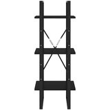 vidaXL ormarić za knjige s 3 razine crni 40 x 30 x 105 cm od borovine | shoptok.hr