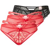 Hunkemöller Spodnje hlačke rdeča / črna | Shoptok.si