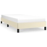 Maison Chic Posteljni okvir - Enojna postelja - Postelja za odrasle krem 90x200 cm umetno usnje-J8777, (21769896) | Shoptok.si