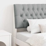 vidaXL Tapecirani uzglavlje Svijetlo siva 100 cm Čvrsto borovo drvo Cijene