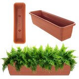 KADAX balkonski cvetlični lonec 60 cm opečnato rdeč cvetlični lonec (5000345966) | Shoptok.si