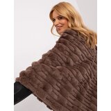 Wool Fashion Italia Poncho-AT-PN-2347.68-brown | Shoptok.si