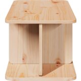 vidaXL Klubska miza Naravni 80 x 39.5 x 33.5 cm Masivno borovo les | Shoptok.si