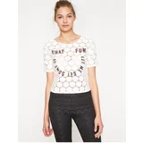 Koton Letter Printed Blouse