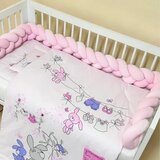 Baby Textil Textil komplet posteljina 4u1 Roze Zeka | Eponuda.com
