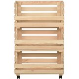 Kolica za povrće 37 x 30 x 80 cm od masivne borovine | Eponuda.ba