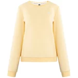 Schmuddelwedda Sweater majica svijetlonarančasta / bijela