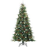  Umetno Zložljivo Božično Drevo Zelena 240 cm PE in PVC, (5000066306) | Shoptok.si