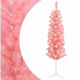  Umjetno vitko božićno drvce 120 cm 150 LED lampica Topla bijela | shoptok.hr
