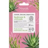 Vlažilna maska v obliki lista Hydrate & Refresh - 10 ml