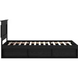  Okvir za krevet Crna 90 x 200 cm Čvrsto borovo drvo | shoptok.hr