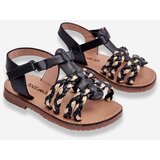 Boto Children's Velcro Sandals With Stripes Black Sammy | ePonuda.com