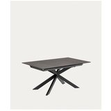 Kave Home Raztegljiva jedilna miza z dodatno ploščo s keramično ploščo 90x160 cm Atminda – | Shoptok.si