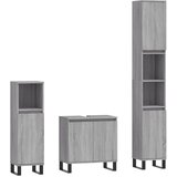  3-dijelni set kupaonskih ormarića boja hrasta sonome drveni | shoptok.hr