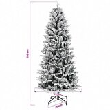  Umjetno božićno drvce s kuglicom 150 cm 150 LED lampica - Zelena i bijela 150 cm s LED žaruljama i bijelim kuglicama | shoptok.hr