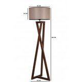 Opviq Rjava stoječa svetilka s tekstilnim senčilom (višina 149 cm) Maçka – | Shoptok.si