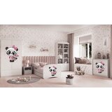 HAPPYKIDS Dječji krevet Dreamy panda 160x80 bez madraca s ladicom Bijela | shoptok.hr