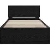 Okvir kreveta s uzglavljem Crni hrast 80 x 200 cm | Shoptok.si
