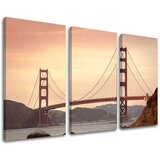  Slike na platnu 3-delne gradovi - san francisco ME116E30 | shoptok.hr
