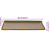  Samoljepljivi otirači za stepenice 30 kom 65x21x4 cm sivi/bež | shoptok.hr