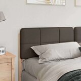  Tapecirani uzglavlje Smeđa i taupe 200 cm Čvrsto borovo drvo | shoptok.hr