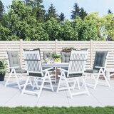  Jastuci za stolice 6 kom svjetlosivi 120x50x7 cm od tkanine | Eponuda.com