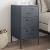 vidaXL Nočna omarica antracit 36x39x68 cm hladno valjano jeklo Cene