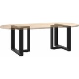  Noge za klub stolić T-oblika 2 kom Crne 50x25x(42-43) cm Čelik | Eponuda.ba
