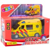  Metalni kombi hitne pomoći za igru 1:32 - žuti | Shoptok.si
