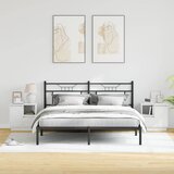  Noćni ormar 2 pcs Bijelo 50 x 34,5 x 50 cm. Konstruirano drvo | shoptok.hr