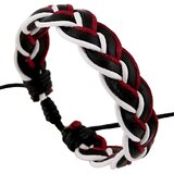 IZMAEL Moška zapestnica RE-33216 - Črna/Bela/Rdeča | Shoptok.si