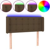 LED uzglavlje tamnosmeđe 83x16x78/88 cm od tkanine | shoptok.hr