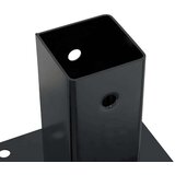 vidaXL Podstavki za stebre Kvadratni 4 kosi Antracit 71x71 mm | Shoptok.si
