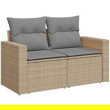 vidaXL 9-dijelni set vrtnih sofa s jastucima bež od poliratana | shoptok.hr