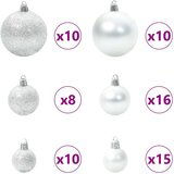 vidaXL Umestno božično drevo med 300 LED Bela 73 x 73 x 180 cm | Shoptok.si