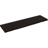 Maison Chic Stenska polica - Viseča Polica temno rjava 180x50x(2-6) cm trdna hrastovina, (21784660) Cene