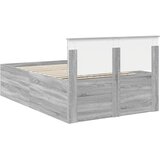  Krevetna konstrukcija s uzglavljem Siva Sonoma 120 x 190 cm | shoptok.hr