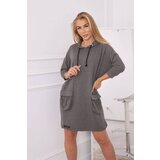 Kesi Graphite dress with hood | Shoptok.si