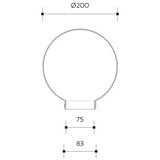 Brilagi zamenski univerzalni abažur harbor E27, prečnika 20 cm, proziran | Eponuda.com