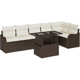  Set sofe s jastukom 7 pcs Smeđa Poli ratan | shoptok.hr