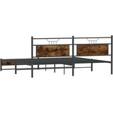  Metalni okvir kreveta bez madraca boja hrasta 200x200 cm | shoptok.hr