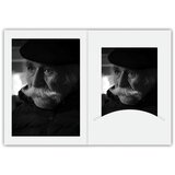 DAIBER 1x100 portrait folders w. passepartout 13x18 white silk | shoptok.hr