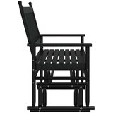  Klupa za ljuljanje crna 118 x 70 x 104,5 cm masivno drvo topola | shoptok.hr
