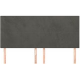  Uzglavlje tamno sivo 180x5x118/128 cm baršunasto | Eponuda.com